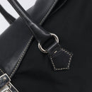 PRADA Shoulder Tote Bag Nylon Black Silver Auth am13033V-14