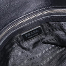 PRADA Shoulder Tote Bag Nylon Black Silver Auth am13033V-19