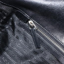 PRADA Shoulder Tote Bag Nylon Black Silver Auth am13033V-23