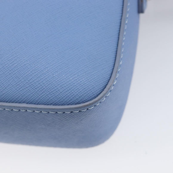 Vivienne Westwood Shoulder Bag Leather Light Blue Silver Auth am13035V