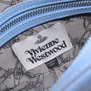 Vivienne Westwood Shoulder Bag Leather Light Blue Silver Auth am13035V-19