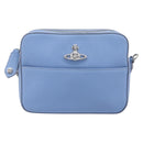 Vivienne Westwood Shoulder Bag Leather Light Blue Silver Auth am13035V-2