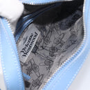 Vivienne Westwood Shoulder Bag Leather Light Blue Silver Auth am13035V-20