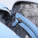 Vivienne Westwood Shoulder Bag Leather Light Blue Silver Auth am13035V-23