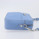 Vivienne Westwood Shoulder Bag Leather Light Blue Silver Auth am13035V-4