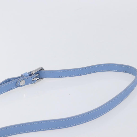 Vivienne Westwood Shoulder Bag Leather Light Blue Silver Auth am13035V