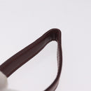 Cartier Clutch Bag Leather Bordeaux Gold Tone Auth am13042V-8