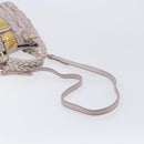 Miu Miu Matelasse Lady Lock Shoulder Hand Bag Leather Beige Gold Auth am13048V-10