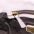 Miu Miu Matelasse Lady Lock Shoulder Hand Bag Leather Beige Gold Auth am13048V-29