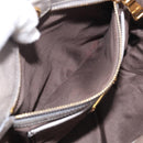 Miu Miu Vitterodino Side Ribbon Hand Bag Leather Gray Gold RN0893 Auth am13049V-25