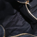 Miu Miu Side Ribbon Shoulder Bag Leather Black Gold Tone Auth am13050V-20