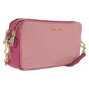 Miu Miu Shoulder Bag Leather Pink Gold Tone Auth am13053A-1