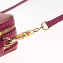 Miu Miu Shoulder Bag Leather Pink Gold Tone Auth am13053A-12