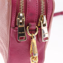 Miu Miu Shoulder Bag Leather Pink Gold Tone Auth am13053A-18