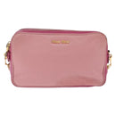 Miu Miu Shoulder Bag Leather Pink Gold Tone Auth am13053A-2