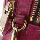 Miu Miu Shoulder Bag Leather Pink Gold Tone Auth am13053A-20