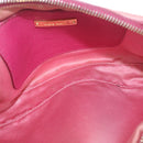 Miu Miu Shoulder Bag Leather Pink Gold Tone Auth am13053A-22