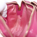 Miu Miu Shoulder Bag Leather Pink Gold Tone Auth am13053A-23