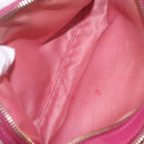 Miu Miu Shoulder Bag Leather Pink Gold Tone Auth am13053A-25
