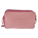Miu Miu Shoulder Bag Leather Pink Gold Tone Auth am13053A-3