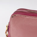 Miu Miu Shoulder Bag Leather Pink Gold Tone Auth am13053A-4