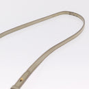 Miu Miu Shoulder Bag Leather Beige Gold Tone Auth am13054A-9
