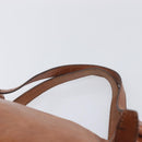 Miu Miu Side Ribbon Shoulder Bag Leather Brown Gold Tone Auth am13058V-8
