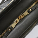 Miu Miu Biker Hand Bag Leather Khaki Gold Tone 5BA145 Auth am13062V-18