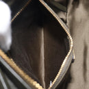 Miu Miu Biker Hand Bag Leather Khaki Gold Tone 5BA145 Auth am13062V-25