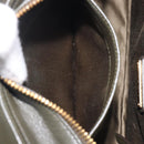 Miu Miu Biker Hand Bag Leather Khaki Gold Tone 5BA145 Auth am13062V-26