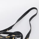 Miu Miu Side Ribbon Hand Bag Leather Black Gold Tone RT0383 Auth am13065V-10