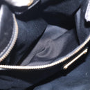 Miu Miu Side Ribbon Hand Bag Leather Black Gold Tone RT0383 Auth am13065V-22