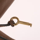 Chloe Paddington Hand Bag Leather Brown Gold Tone Auth am13070A-18