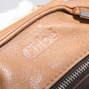 Chloe Paddington Hand Bag Leather Brown Gold Tone Auth am13070A-20