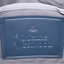 Vivienne Westwood Clutch Bag Leather Navy Silver Auth am13080V-10
