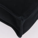 HERMES Fourre Tout MM Hand Bag Canvas Black Silver Auth am13081A-10