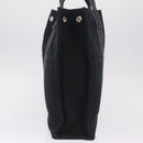 HERMES Fourre Tout MM Hand Bag Canvas Black Silver Auth am13081A-4