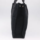 HERMES Fourre Tout MM Hand Bag Canvas Black Silver Auth am13081A-5