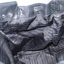 PRADA Ready Lock Shoulder Bag Leather Black Silver BR3282 Auth am13083V-21