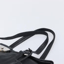 PRADA Ready Lock Shoulder Bag Leather Black Silver BR3282 Auth am13083V-8