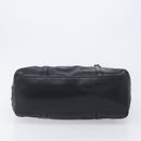 PRADA Ready Lock Shoulder Bag Leather Black Silver BR3282 Auth am13083V-9