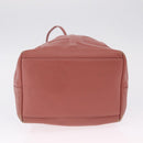 Jimmy Choo Juno Shoulder Bag Leather Pink Gold Tone Auth am13084A-12