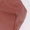Jimmy Choo Juno Shoulder Bag Leather Pink Gold Tone Auth am13084A-14