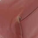 Jimmy Choo Juno Shoulder Bag Leather Pink Gold Tone Auth am13084A-15