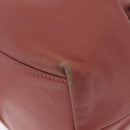 Jimmy Choo Juno Shoulder Bag Leather Pink Gold Tone Auth am13084A-16