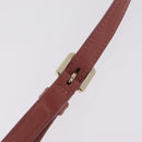 Jimmy Choo Juno Shoulder Bag Leather Pink Gold Tone Auth am13084A-9