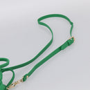 Vivienne Westwood MINI YASMINE Orb Hand Bag Leather Green Gold Auth am13089V-10