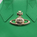 Vivienne Westwood MINI YASMINE Orb Hand Bag Leather Green Gold Auth am13089V-16