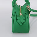 Vivienne Westwood MINI YASMINE Orb Hand Bag Leather Green Gold Auth am13089V-4
