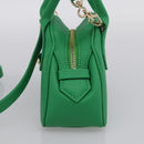 Vivienne Westwood MINI YASMINE Orb Hand Bag Leather Green Gold Auth am13089V-5